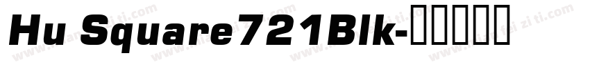 Hu Square721Blk字体转换